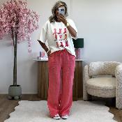 Pantalon Eden corail