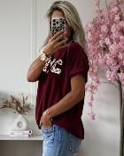 Tee shirt Karine bordeaux