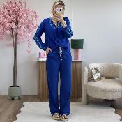 Blouse Macha bleu roi