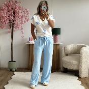 Pantalon Gwladys bleu