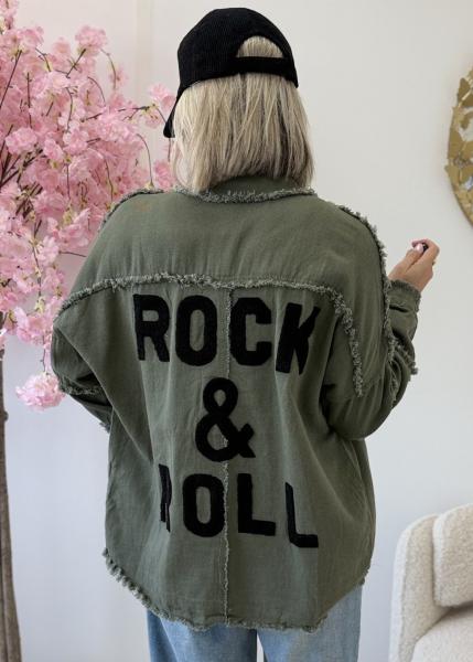 Sur chemise Kris kaki noir