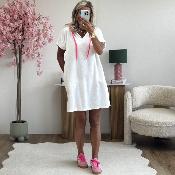 Robe éponge blanc