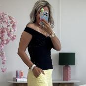 Top Imanie noir (taille petit)