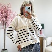 Sweat Andrew beige marine