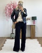 Pantalon à pince noir