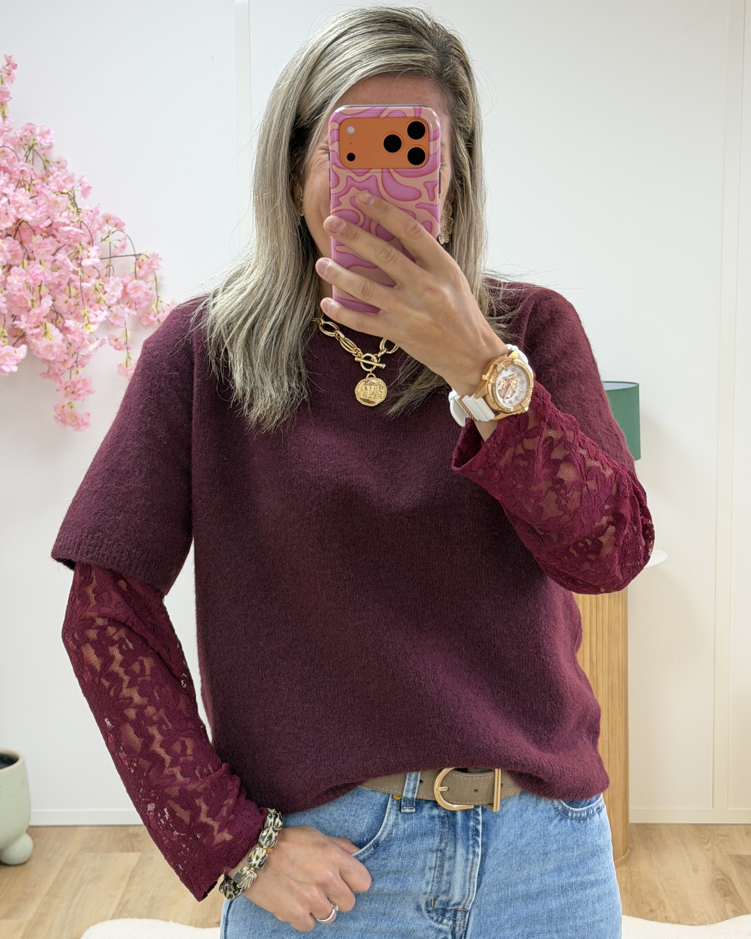 Pull Tifanny bordeaux