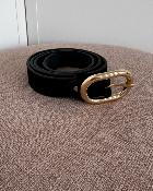 Ceinture en cuir noire