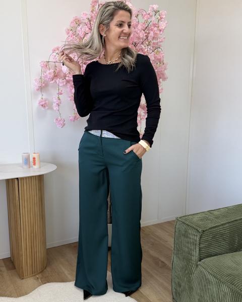 Pantalon glitter vert