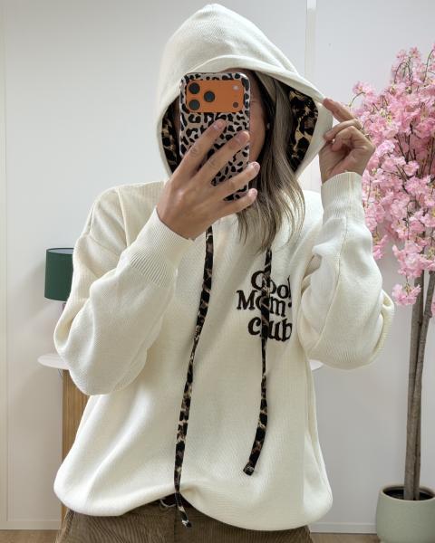Sweat mom club ecru