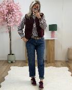Jean Mom strass