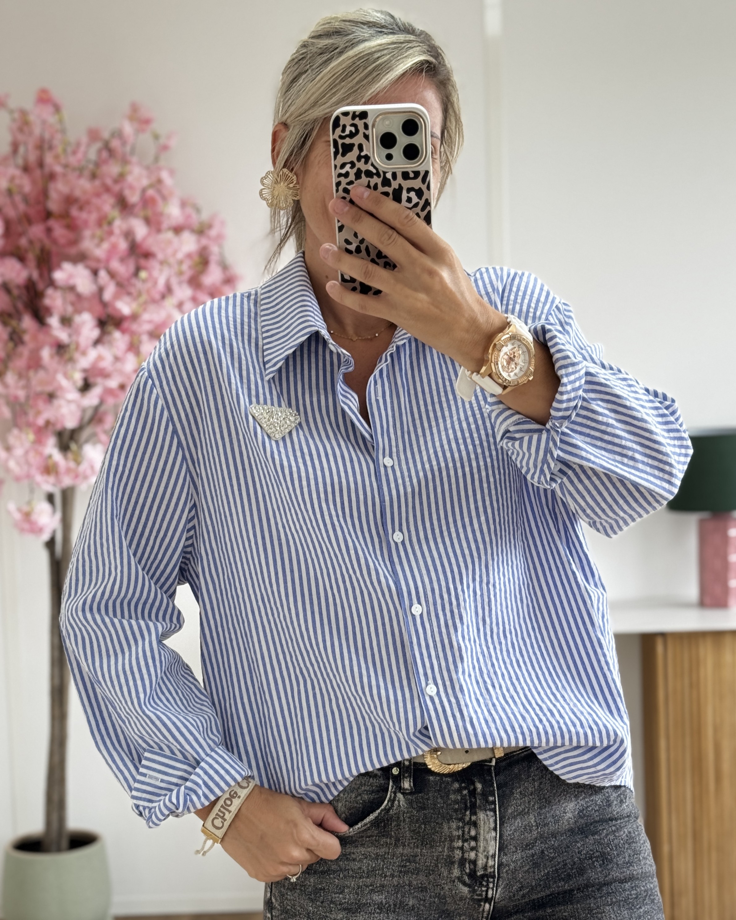 Chemise Laly bleue