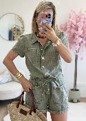 Combi short Lena kaki
