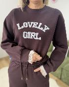 Sweat lovely girl purple