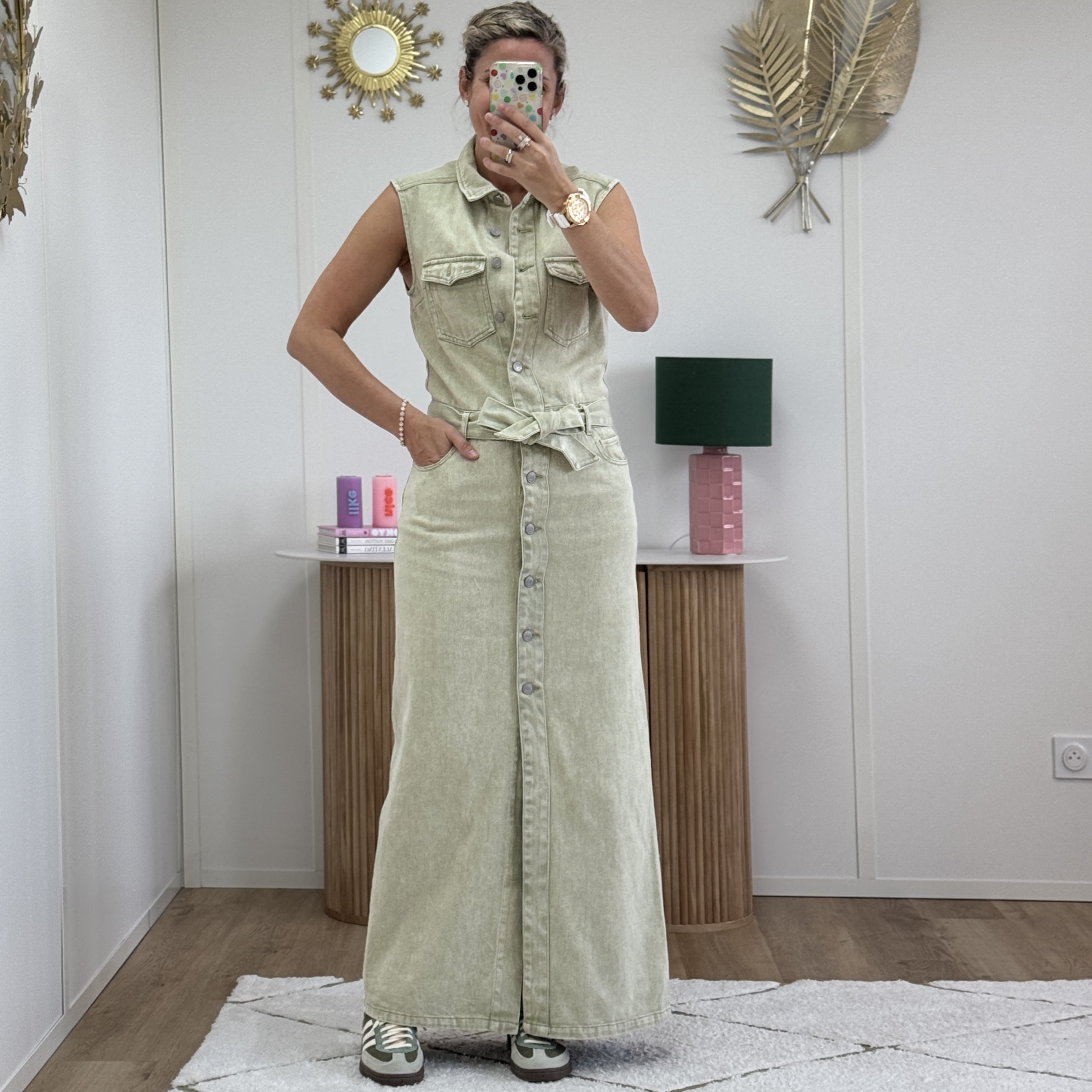 Robe en jeans longue