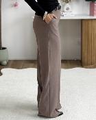 Pantalon à pince taupe