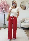 Pantalon Paula rouge