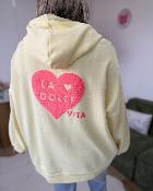 Sweat Dolce vita jaune