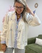 Chemise eyes sequins