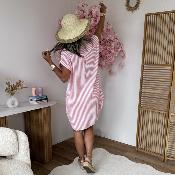 Robe chemise Etan corail