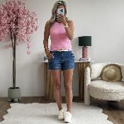 Top Laurie rose (taille petit)