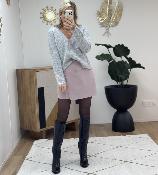Jupe short Geraldine rose