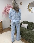 Pull nid d abeille ciel