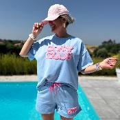 Ensemble Cosy club bleu rose