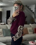 Pull Samuel bordeaux