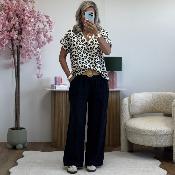 Tee shirt Gemma camel noir