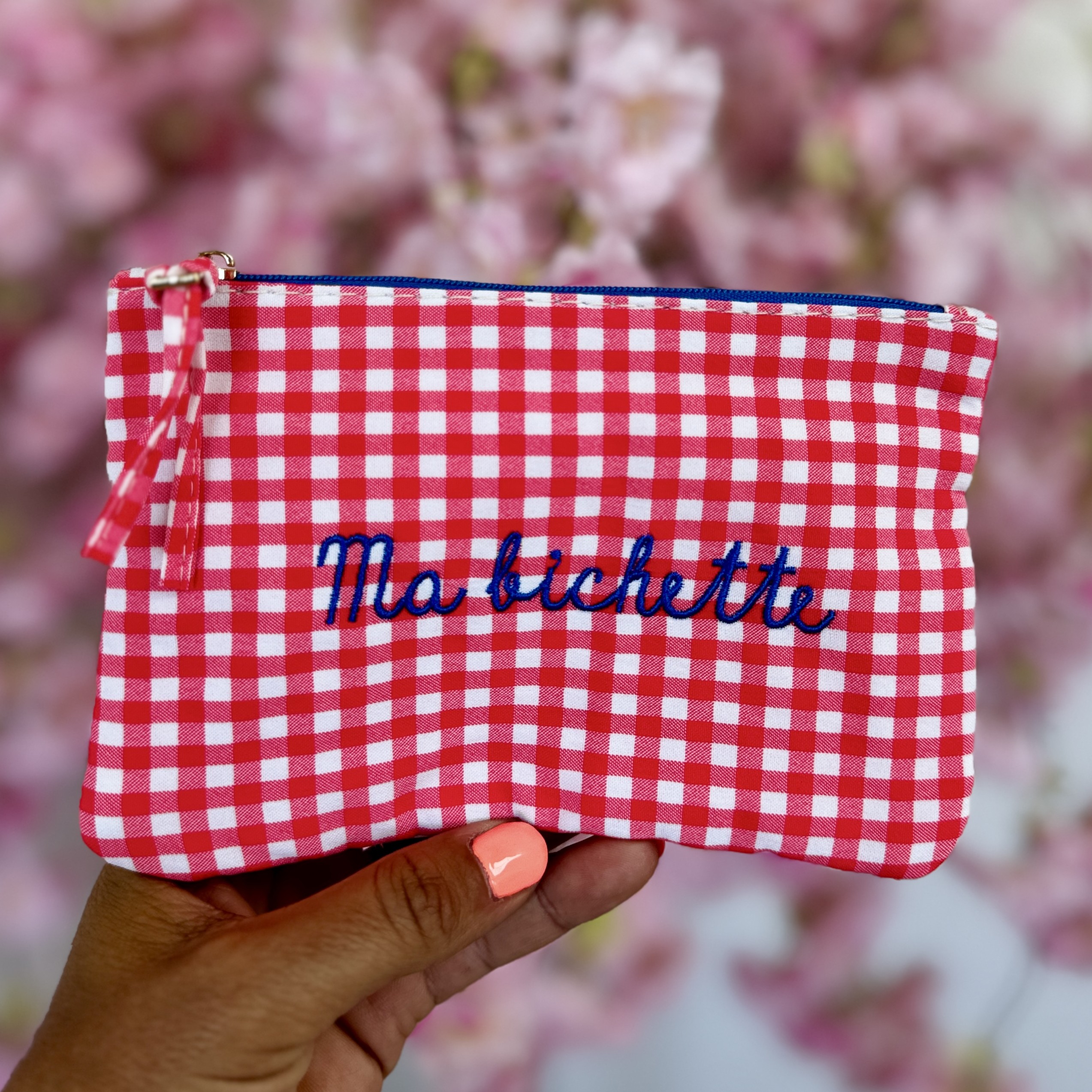 Pochette ma bichette rouge