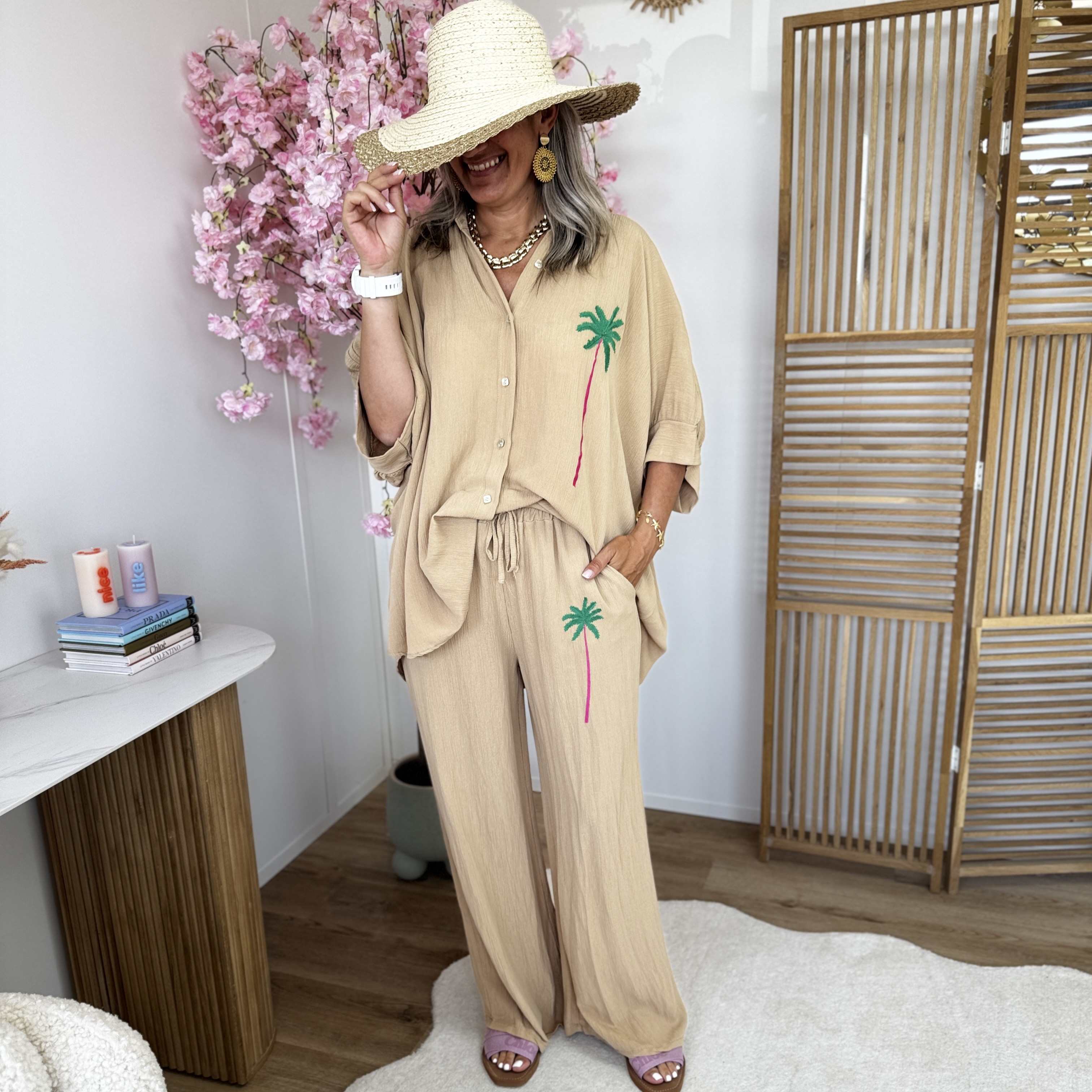Pantalon Aurelie camel