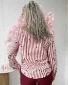 Chemise heart bordeaux