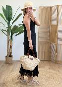 Robe en lin noir