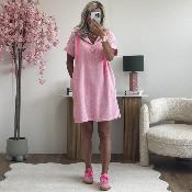 Robe éponge rose 