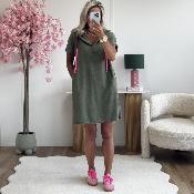 Robe éponge kaki 