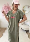 Robe T shirt iconic kaki