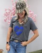 Tee shirt Leslie bleu