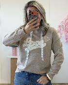 Pull à capuche love