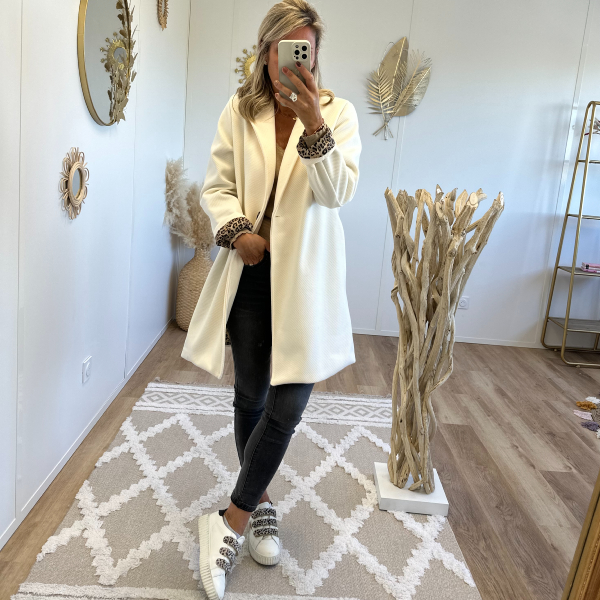 Manteau Diana blanc