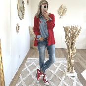 Gilet Mary rouge