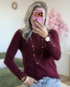 Pull Solene bordeaux