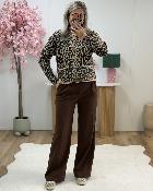 Pantalon Clothilde choco
