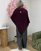 Poncho bordeaux