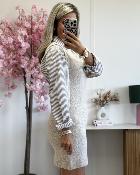 Robe pull sans manches beige