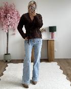 Gilet cache coeur chocolat