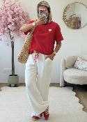 Pantalon Paula blanc