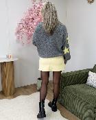 Jupe short Natanael jaune