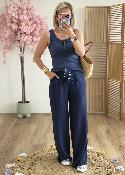 Pantalon Paula marine