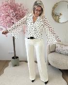 Pantalon à pince ecru