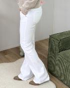 Jean flare blanc
